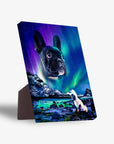 'Majestic Northern Lights' Personalized Pet Standing Canvas