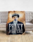 'Peaky Woofers' Personalized Pet Blanket