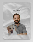 Personalized Modern Pet & Human Blanket
