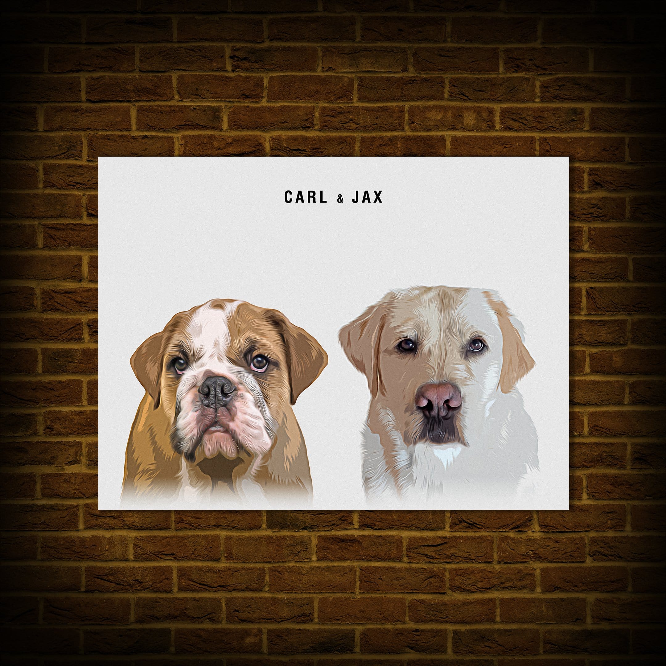 Personalized Modern 2 Pet Poster