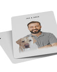 Personalized Modern Pet & Human Playing Cards