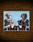 'Step Doggos' Personalized 4 Pet Poster