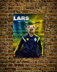 'Sweden Doggos Soccer' Personalized Pet Poster