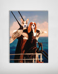 'Titanic Doggos' Personalized 2 Pet Poster
