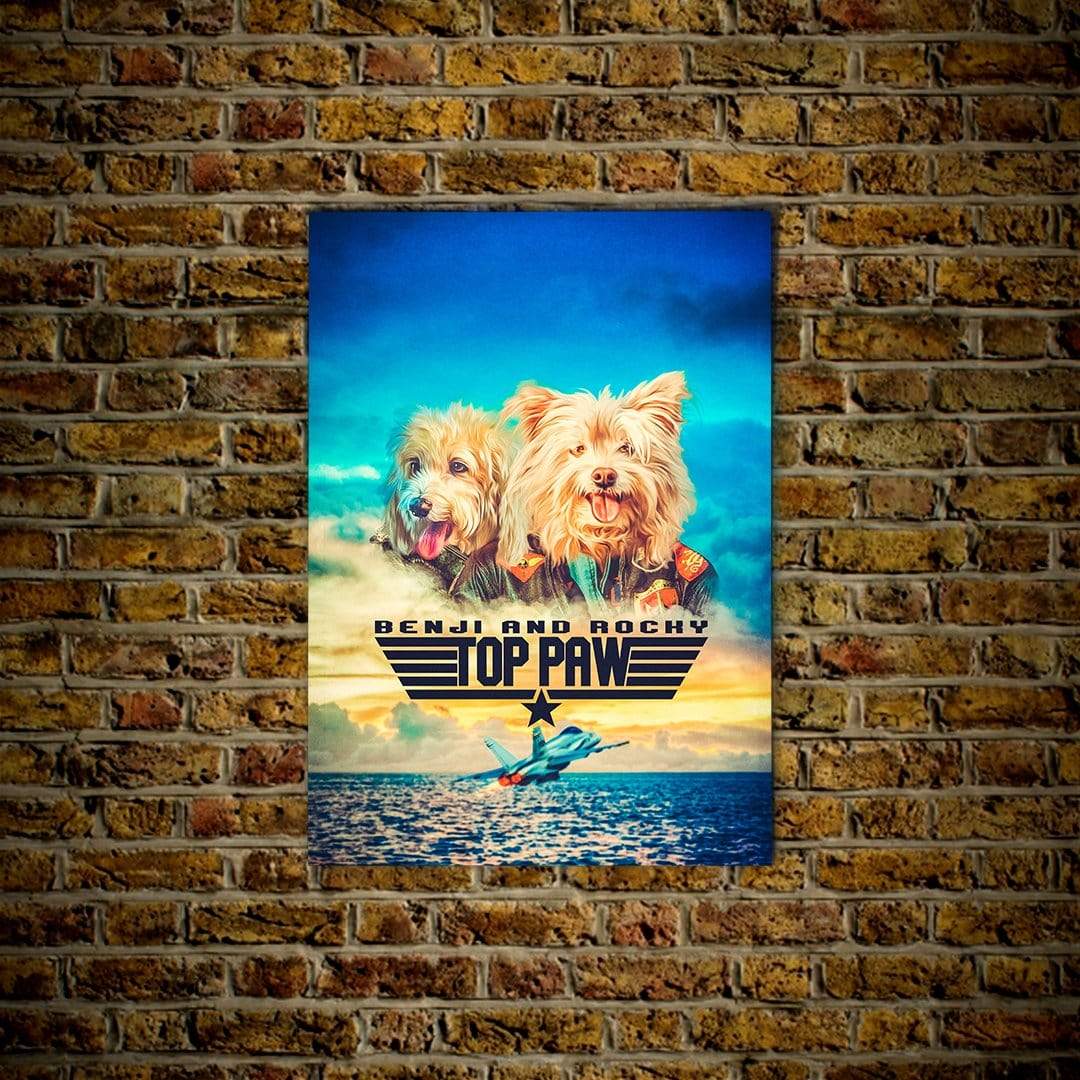 Top Paw: Personalized 2 Pet Poster
