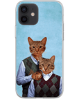 'Step Kitties' Personalized 2 Cat Phone Case