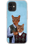 'Step Kitties' Personalized 2 Cat Phone Case