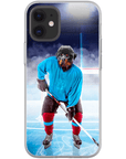 'The Hockey Player' Personalized Phone Case