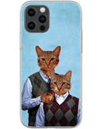 'Step Kitties' Personalized 2 Cat Phone Case