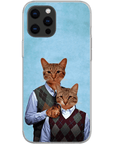 'Step Kitties' Personalized 2 Cat Phone Case