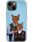 'Step Kitties' Personalized 2 Cat Phone Case