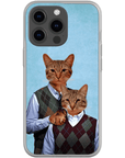 'Step Kitties' Personalized 2 Cat Phone Case