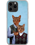 'Step Kitties' Personalized 2 Cat Phone Case