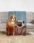 'Queen and Archduchess' Personalized 2 Pet Blanket