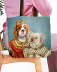 'Queen and Princess' Personalized 2 Pet Tote Bag