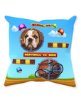 Retro Video Game Personalized Pet Throw Pillow