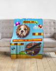 Retro Video Game Personalized Pet Blanket