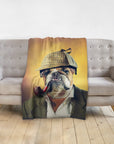 'Sherlock Doggo' Personalized Pet Blanket