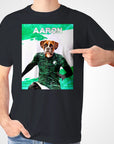 'Saudi Arabia Doggos Soccer' Personalized Pet T-Shirt