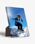 'The Snowboarder' Personalized Pet Standing Canvas