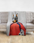 'The Soccer Goalie' Personalized Pet Blanket