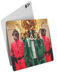 'Squid Paws' Personalized 5 Pet Playing Cards