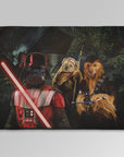 'Star Woofers' Personalized 3 Pet Blanket