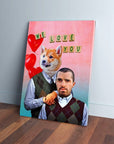 Step Doggo/Human Valentines Personalized Canvas