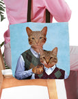 'Step Kitties' Personalized 2 Pet Tote Bag