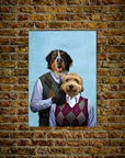 Step Doggo & Doggette: Personalized 2 Pet Poster
