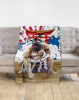 'The Sumo Wrestler' Personalized Pet Blanket