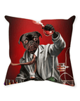 'The Mad Scientist' Personalized Pet Throw Pillow