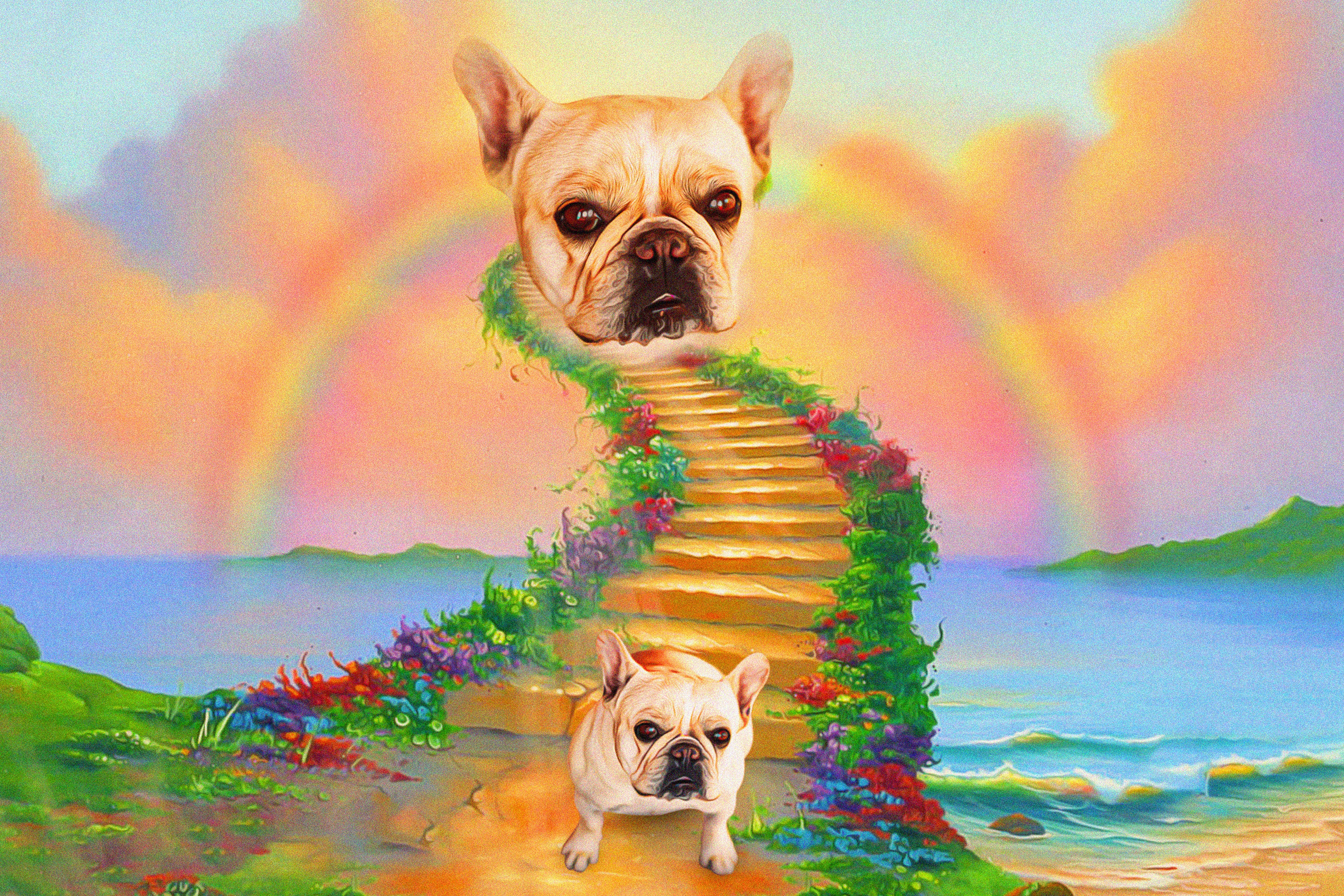 The Rainbow Bridge' Digital Portrait – doggovinci