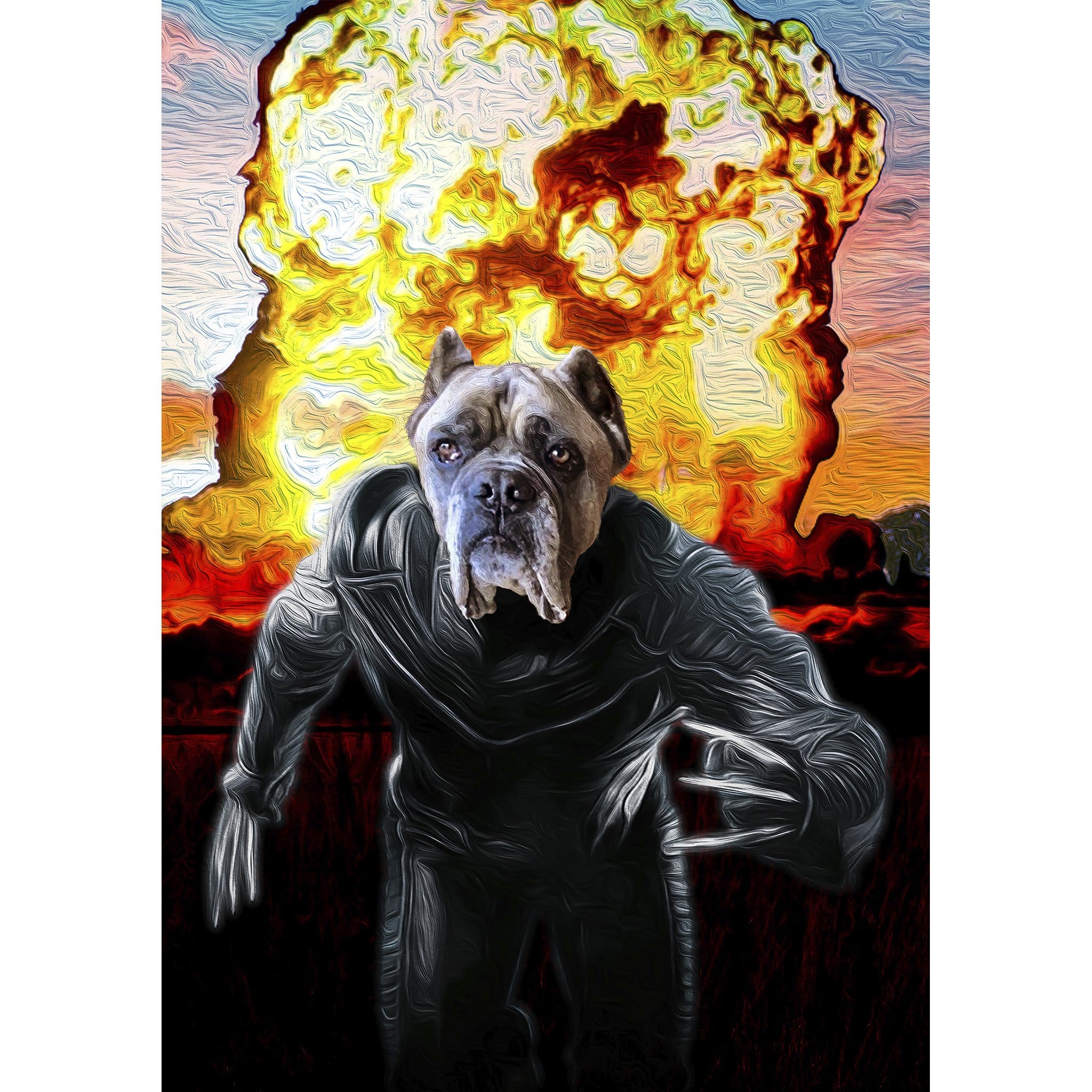 The Wolverine Dog' Digital Portrait – doggovinci