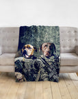 'The Army Veterans' Personalized 2 Pet Blankets