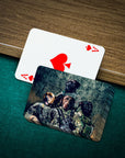'The Army Veterans' Personalized 4 Pet Playing Cards
