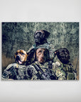 'The Army Veterans' Personalized 4 Pet Poster