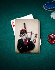 'The Bagpiper' Personalized Pet Playing Cards
