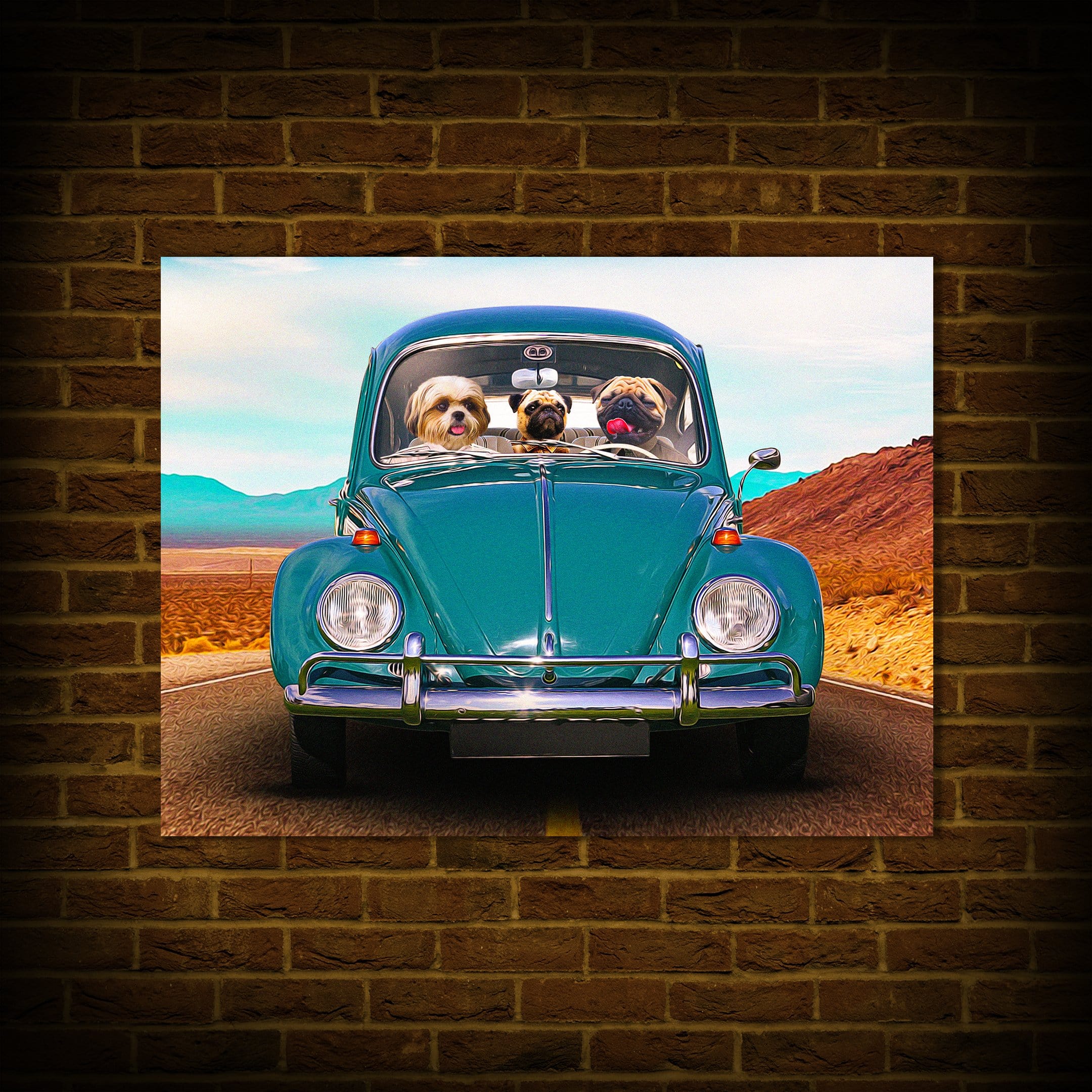 &#39;The Beetle&#39; Personalized 3 Pet Poster