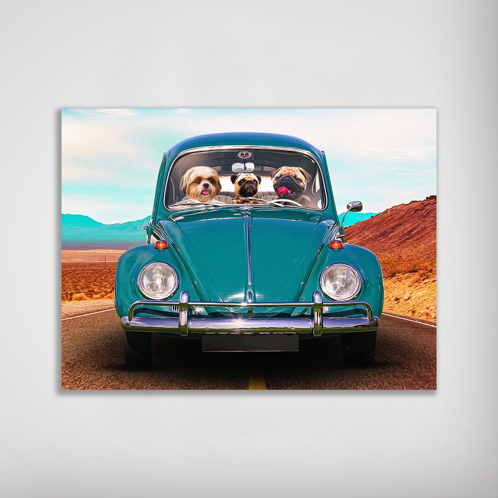 &#39;The Beetle&#39; Personalized 3 Pet Poster