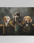 'The Brigade' Personalized 3 Pet Blanket