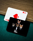 'The Catfathers' Personalized 4 Pet Playing Cards