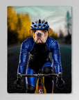 'The Male Cyclist' Personalized Pet Blanket