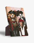 'The Pirates' Personalized 4 Pet Standing Canvas