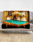 'The Pool Players' Personalized 4 Pet Blanket