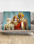 'The Royal Family' Personalized 3 Pet Blanket