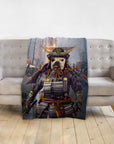 'The Samurai' Personalized Pet Blanket