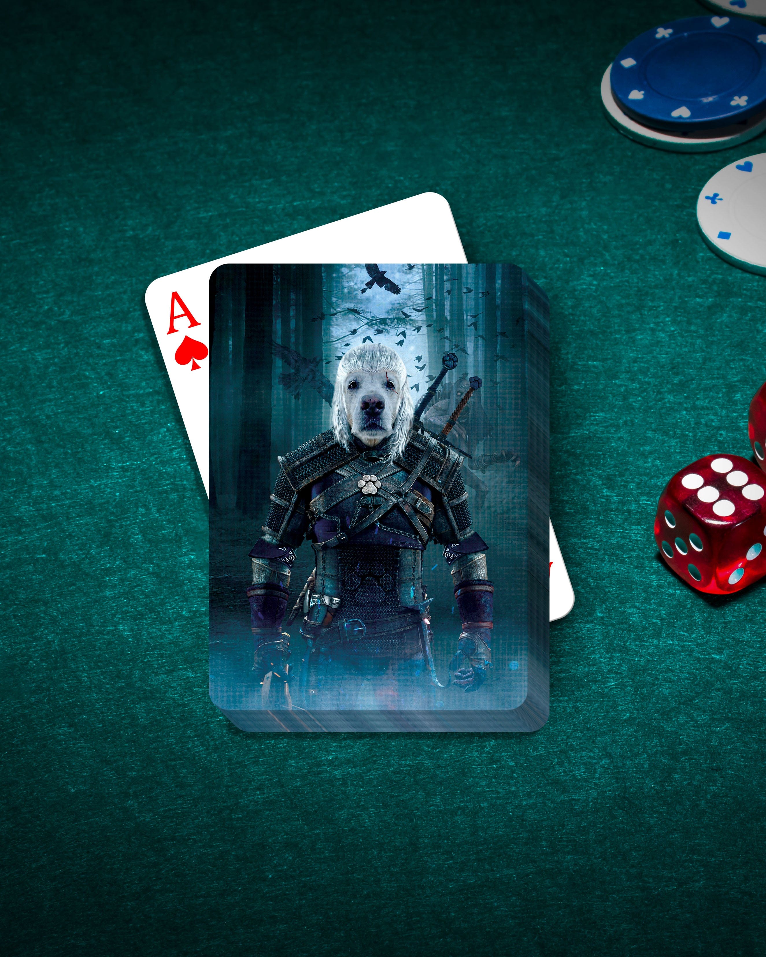 The Witcher Doggo' Personalized Pet Playing Cards – doggovinci