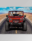 'The Yeep Cruisers' Personalized 2 Pet Blanket
