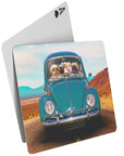 'The Beetle' Personalized 4 Pet Playing Cards